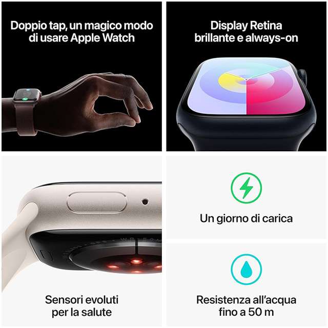 Le caratteristiche di Apple Watch Series 9