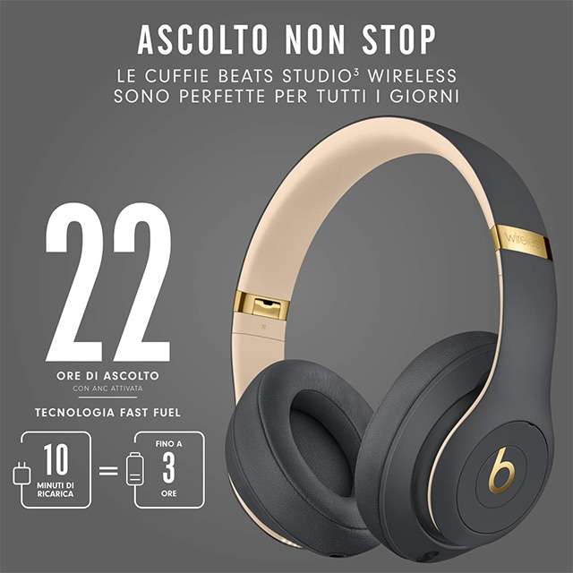 Le caratteristiche delle cuffie wireless Beats Studio3