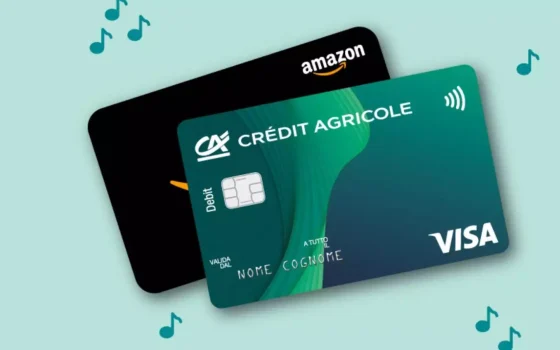 Con il conto Crédit Agricole hai buoni Amazon e carta di credito