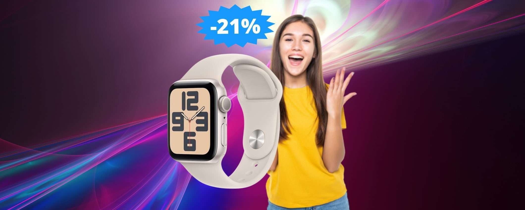 Apple Watch SE: sconto IMPERDIBILE del 21% su Amazon