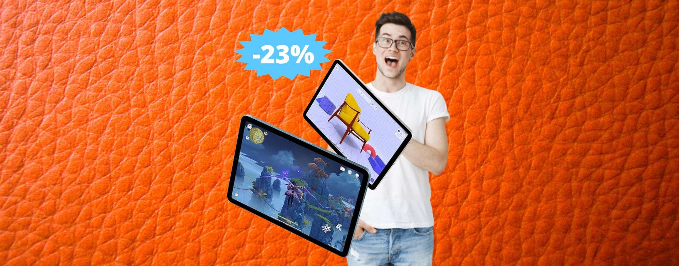 Apple iPad Air 2022: sconto EPICO del 23% su Amazon