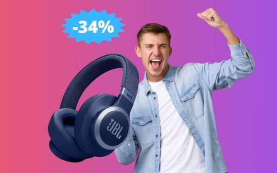 Cuffie JBL Live 770NC: sconto EPICO del 34% su Amazon