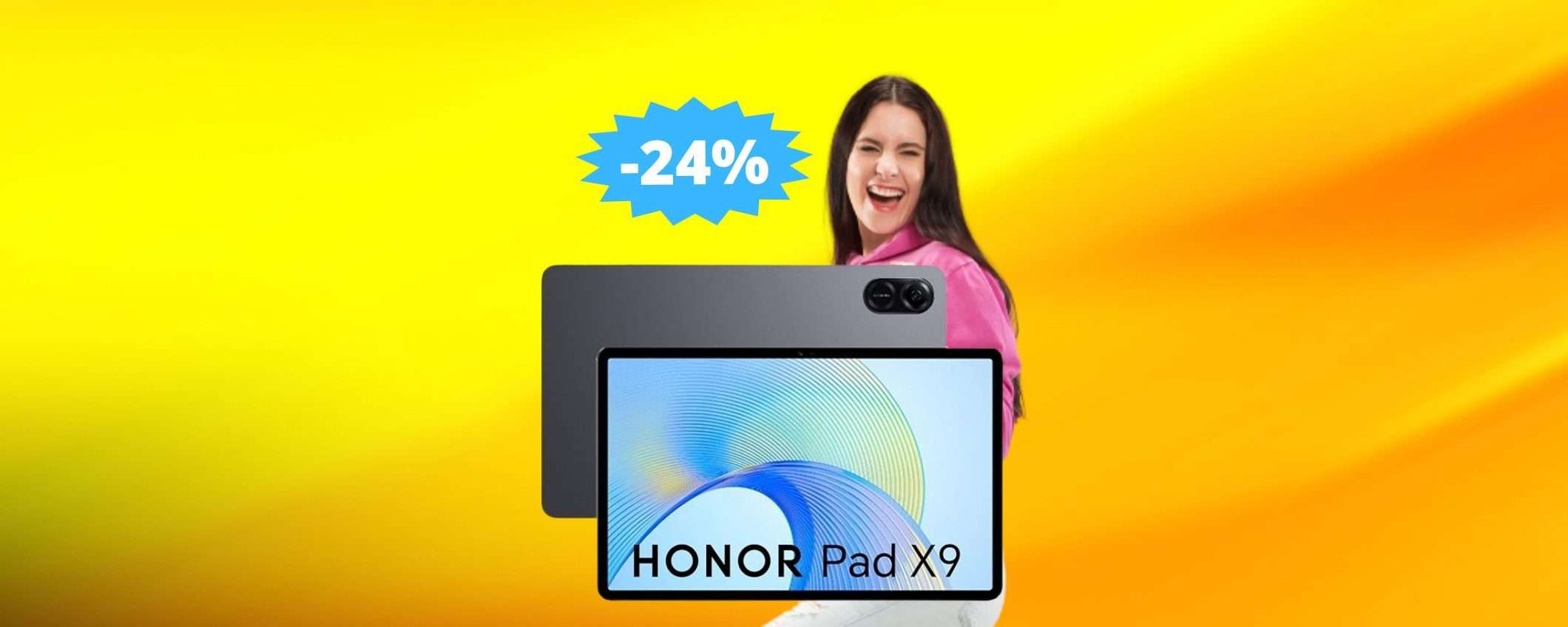 HONOR PAD X9: sconto ESCLUSIVO del 24% su Amazon