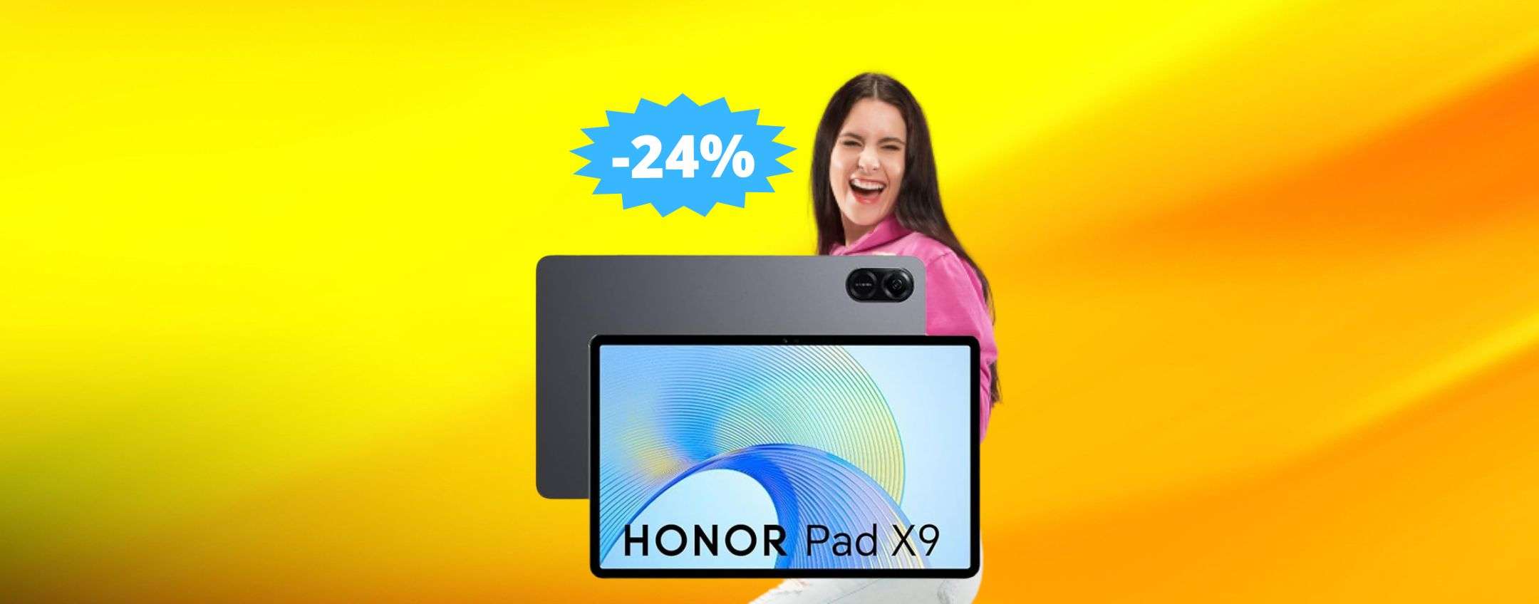 HONOR PAD X9: sconto ESCLUSIVO del 24% su Amazon