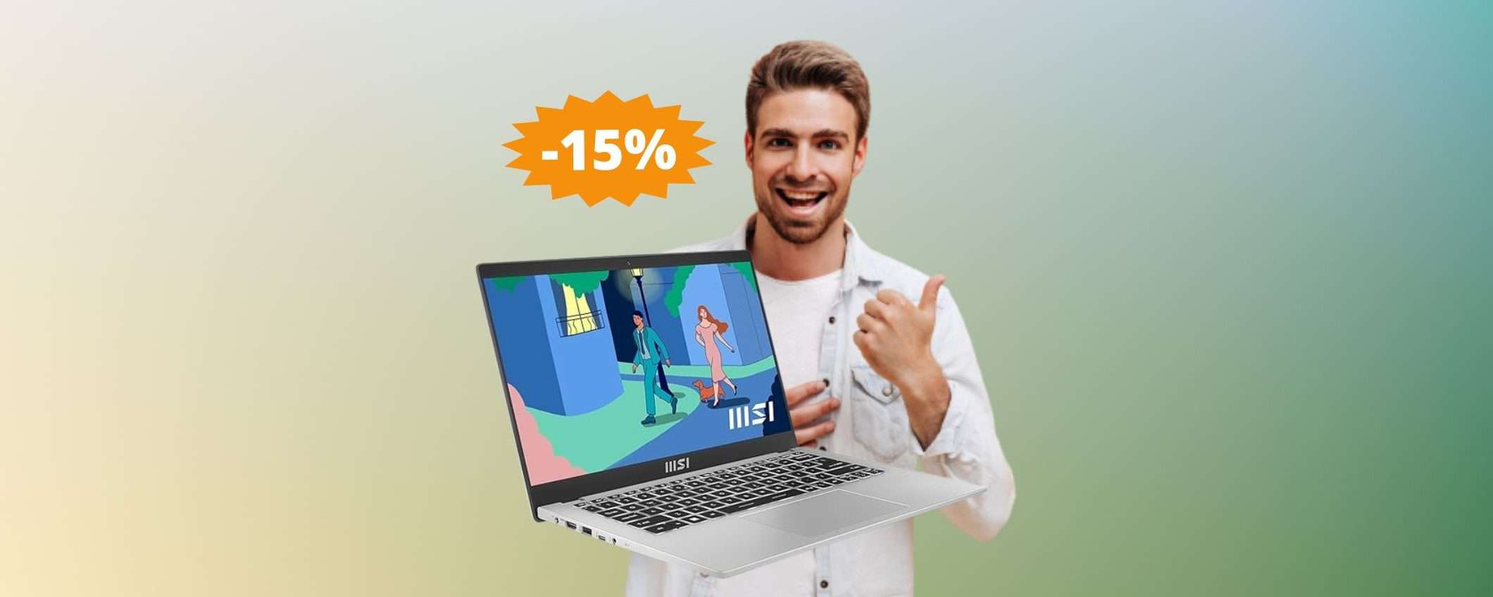 MSI Modern 14: OFFERTA per il ritorno a scuola (-15%)