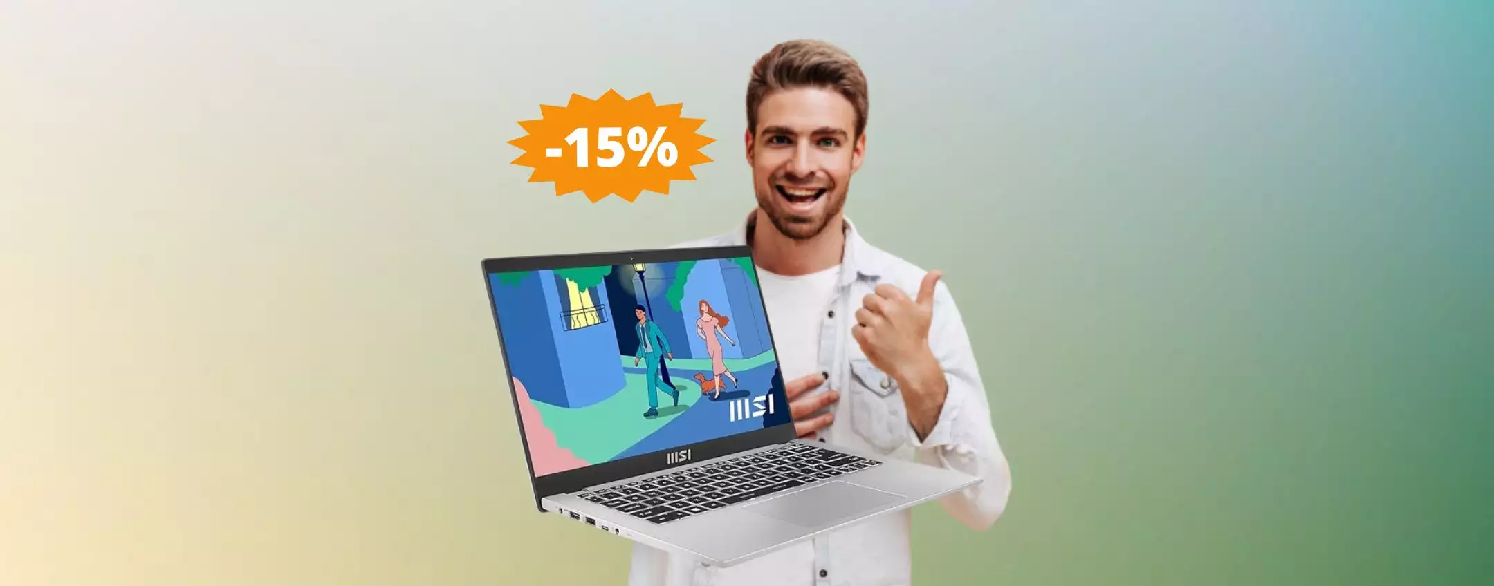 MSI Modern 14: OFFERTA per il ritorno a scuola (-15%)