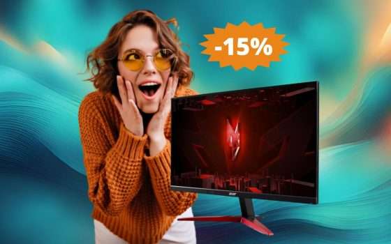 Monitor Acer Nitro da 24 pollici: sconto a tempo LIMITATO (-15%)