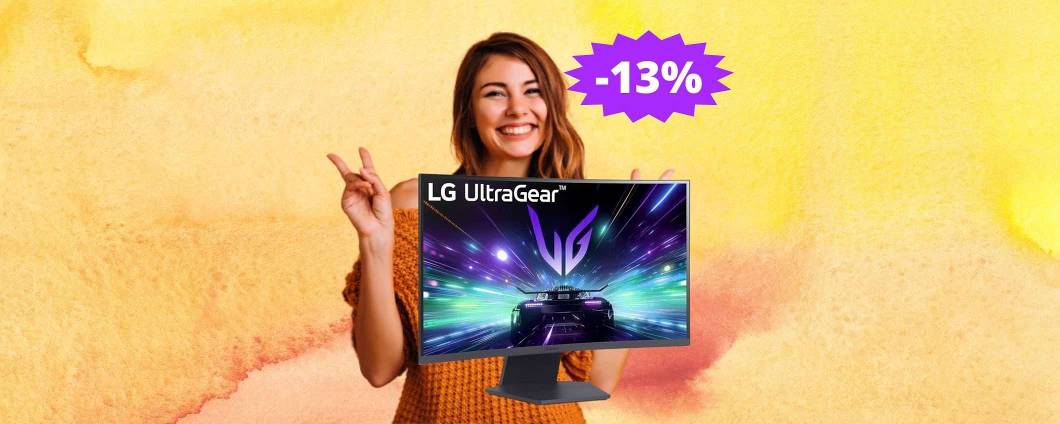 Monitor da gaming LG UltraGear: sconto a tempo LIMITATO