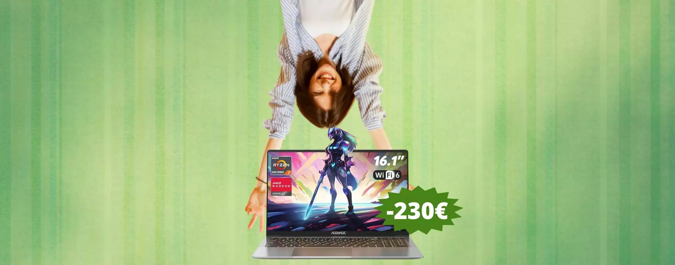 Notebook da gaming ACEMAGIC: sconto ASSURDO di 230 euro