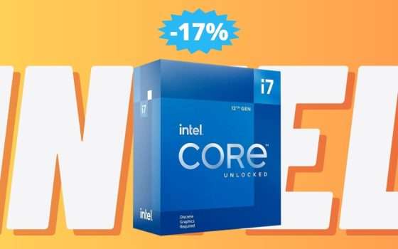 Processore Intel Core i7-12700KF: sconto ESCLUSIVO su Amazon