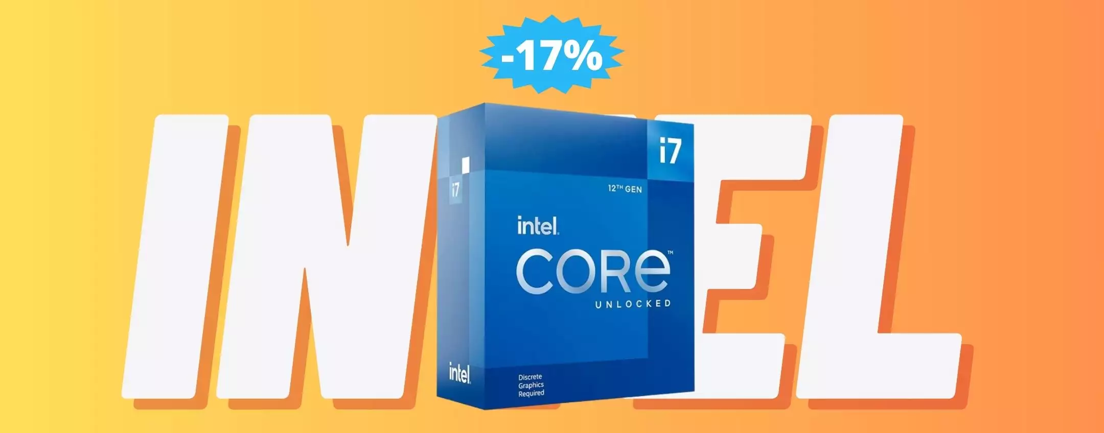 Processore Intel Core i7-12700KF: sconto ESCLUSIVO su Amazon