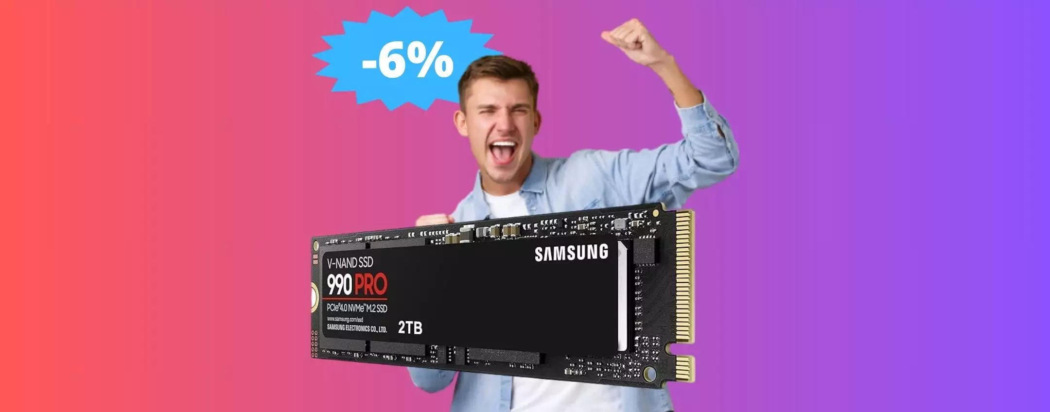 SSD Samsung 990 PRO da 2TB: qualità e prestazioni in SCONTO