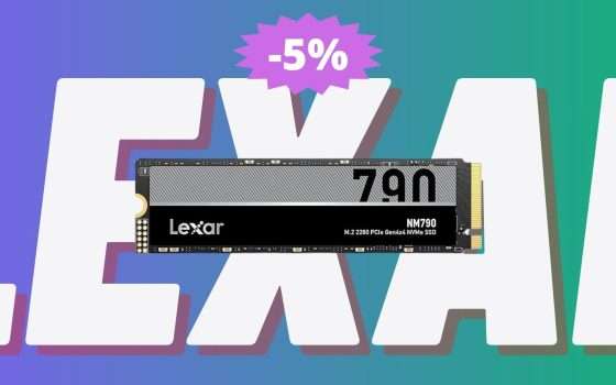 SSD interno Lexar NM790 da 1TB: l'OCCASIONE che stavi cercando