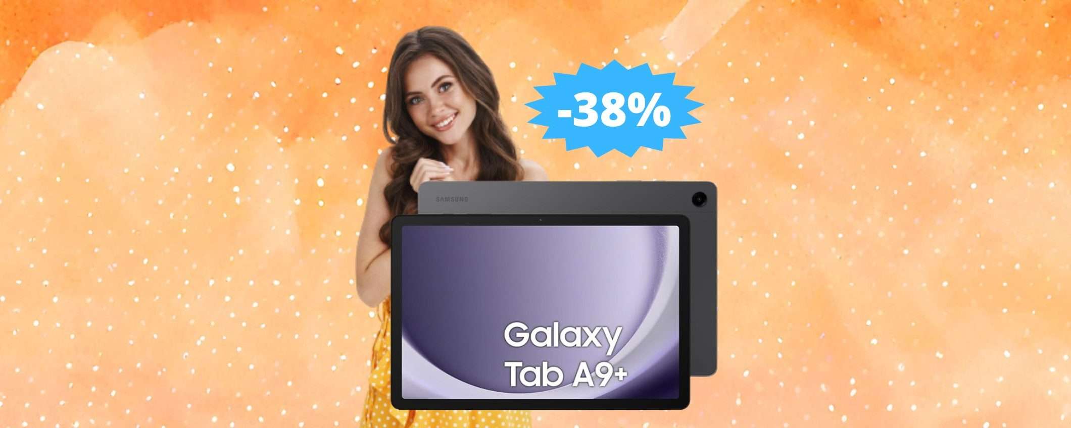 Samsung Galaxy Tab A9+: sconto EPICO di oltre 100 euro (-38%)