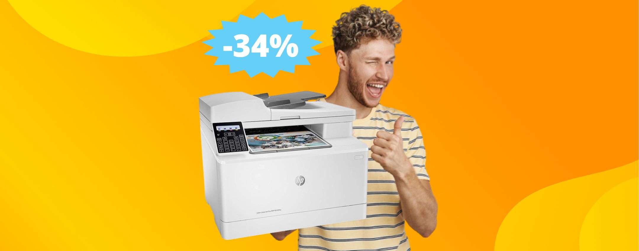 Stampante HP Color LaserJet Pro: un AFFARE da non perdere (-34%)