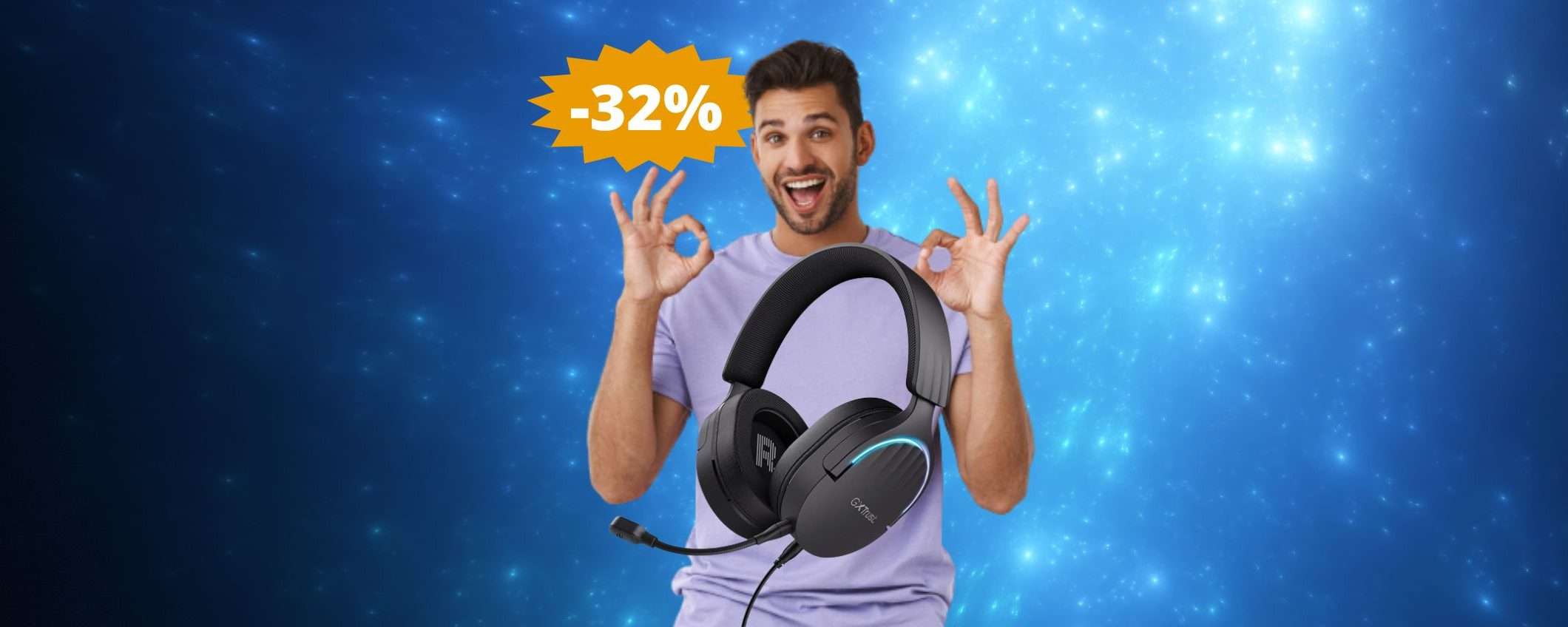 Trust Gaming GXT 490 Fayzo: MEGA sconto del 32% su Amazon