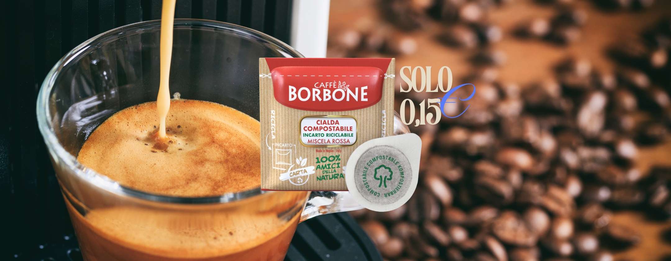 L’espresso napoletano arriva a casa tua con le Cialde Caffè Borbone a 0,15€