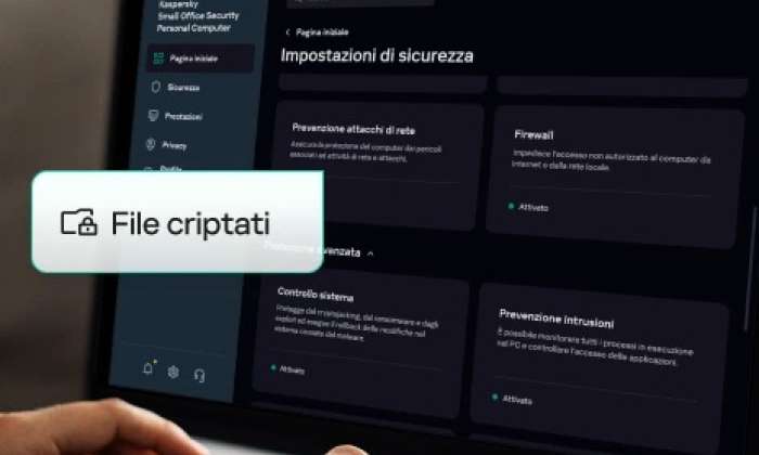 Crittografia dati in Kaspersky Small Office Security