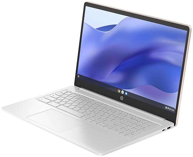 Il design del laptop HP Chromebook 15a con ChromeOS