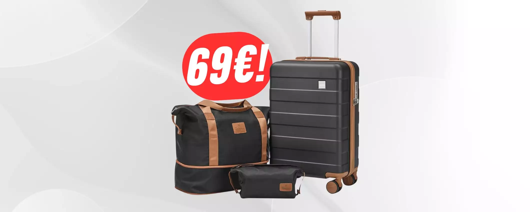 130€ di sconto per VALIGIA, BORSA e BEAUTY BAG!