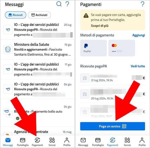 Come pagare un avviso pagoPA con l'app IO: la guida