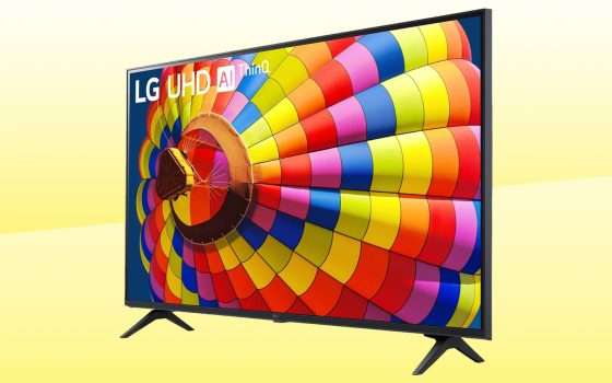 LG, TV 4K da 43 pollici (modello 2024) al MINIMO STORICO