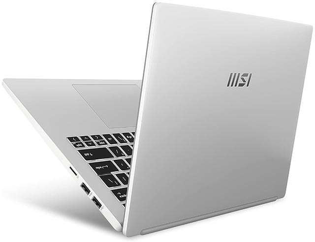 Il design del laptop MSI Modern 14