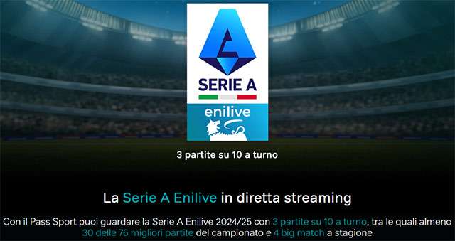 Le partite della Serie A in diretta streaming su NOW