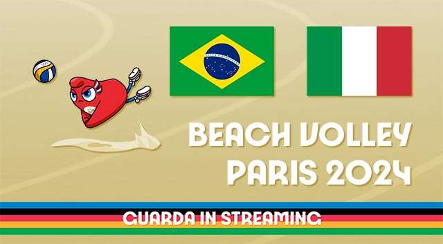 Olimpiadi: guarda in streaming Brasile-Italia, beach volley femminile