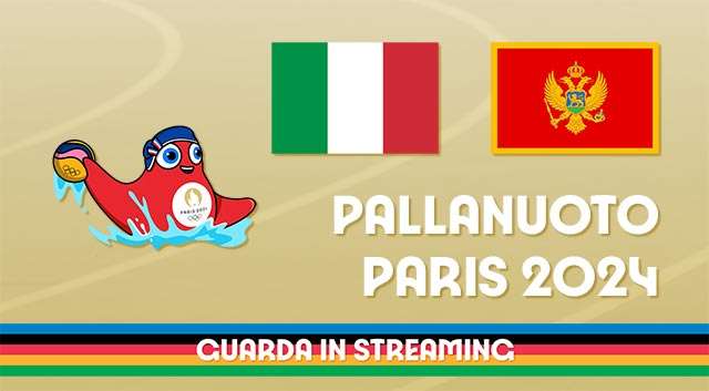 Olimpiadi: guarda in streaming Italia-Montenegro, pallanuoto maschile