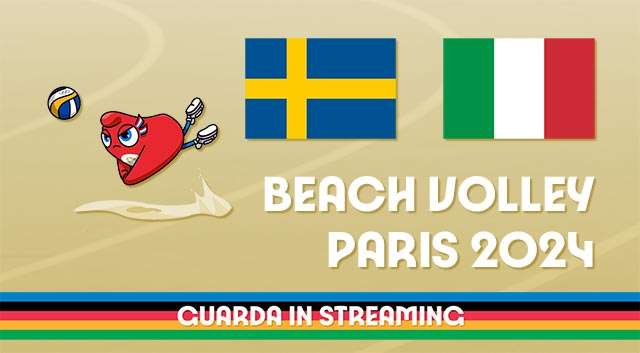 Olimpiadi: guarda in streaming Svezia-Italia, beach volley maschile