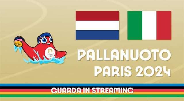 Guarda in streaming Paesi Bassi-Italia, la partita della pallanuoto femminile alle Olimpiadi