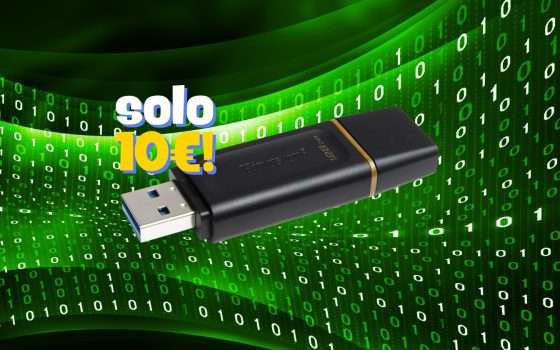 Pen Drive Kingston 128GB a soli 10€ su Amazon