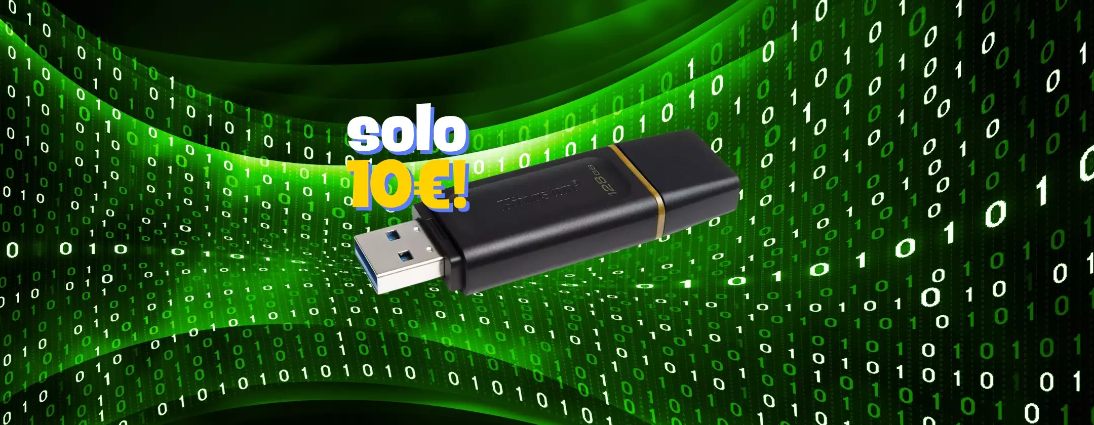 Pen Drive Kingston 128GB a soli 10€ su Amazon