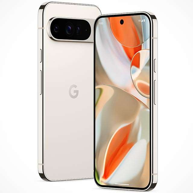 Il design dello smartphone Google Pixel 9 Pro XL nella colorazione Porcelain