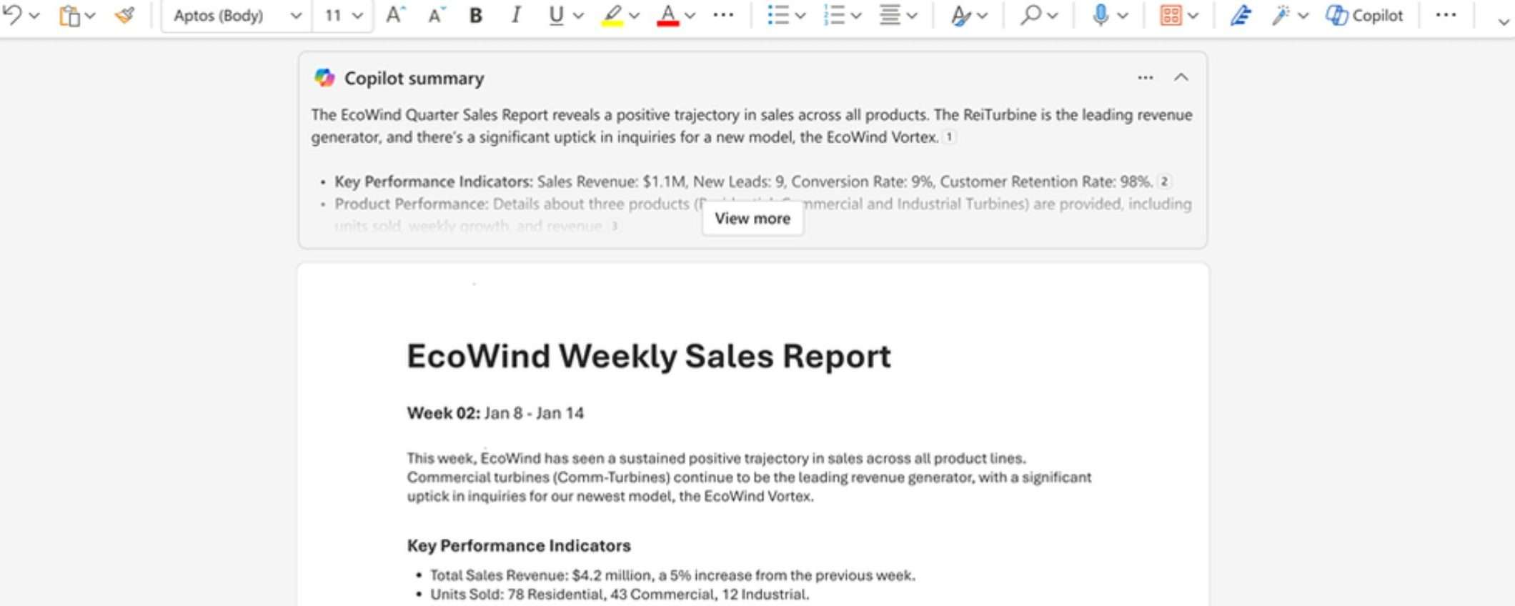 Word: arriva il riassunto automatico dei documenti con Copilot