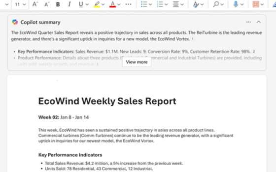 Word: arriva il riassunto automatico dei documenti con Copilot