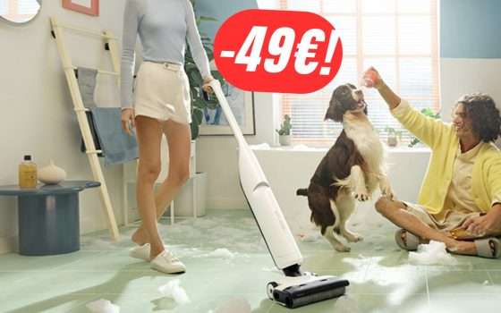 Risparmia 49€ sull'ASPIRAPOLVERE LAVAPAVIMENTI (aspira anche i liquidi!)