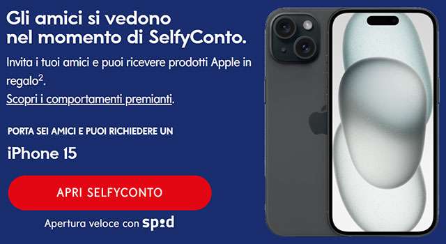 SelfyConto: come ottenere un dispositivo Apple con il conto Mediolanum