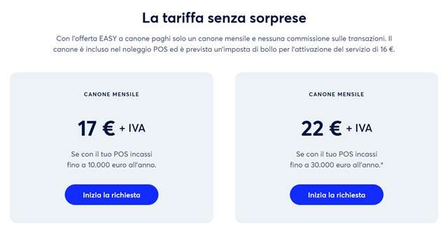 smart pos easy axerve zero commissioni