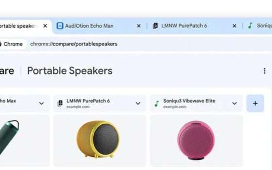 Tab Compare: Chrome usa l'AI per confrontare prodotti tra le schede