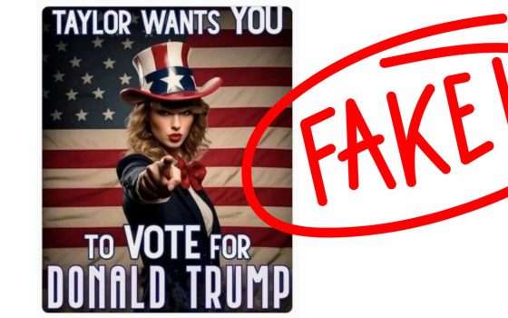 Trump pubblica falso endorsement di Taylor Swift generato dall'AI