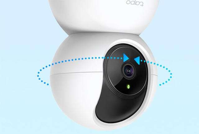 La testa della videocamera TP-Link Tapo C210 può ruotare di 360 gradi