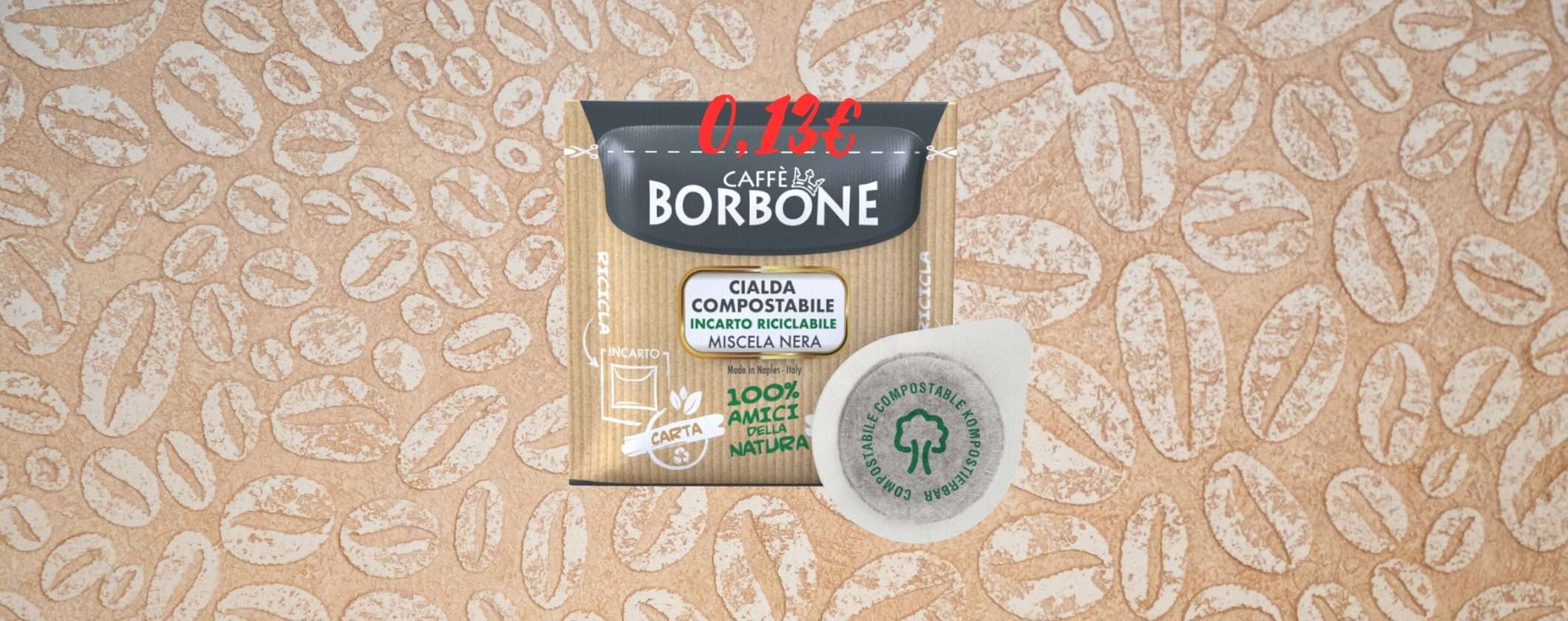 Il vero espresso napoletano a 0,13€ con le Cialde Caffè Borbone