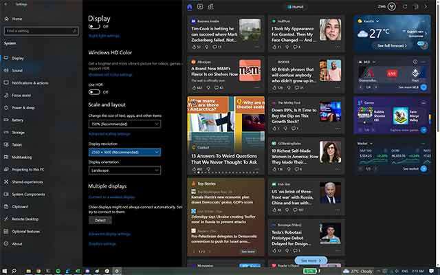 Il feed di MSN su Windows 10