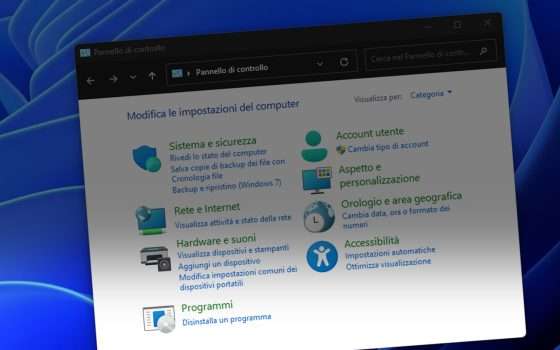 Windows: nessun addio al Pannello di controllo