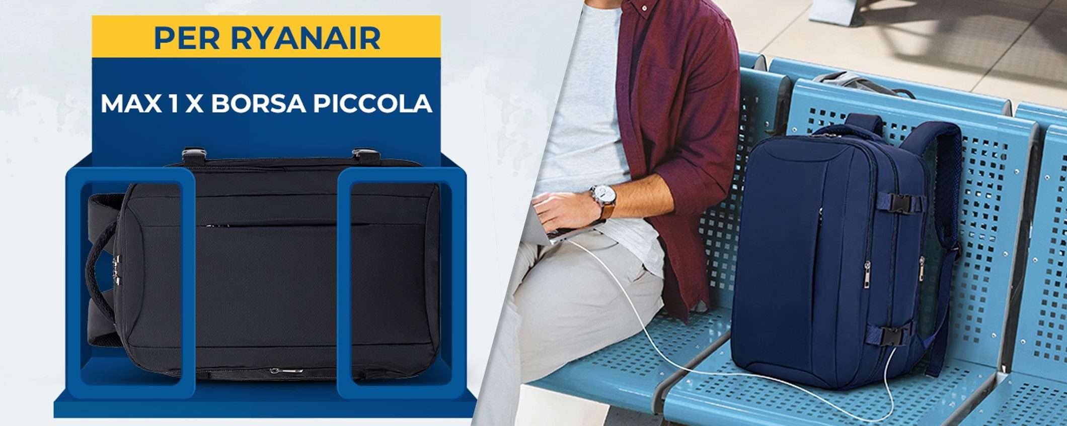 Zaino e bagaglio a mano per Ryanair: SOLO 27€ con questa offerta