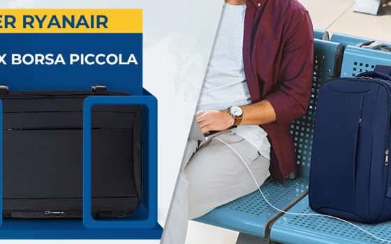 Zaino e bagaglio a mano per Ryanair: SOLO 27€ con questa offerta