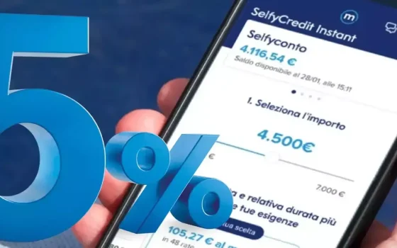 Deposita per 6 mesi i tuoi risparmi sul conto SelfyConto: c’è il 5% d’interesse