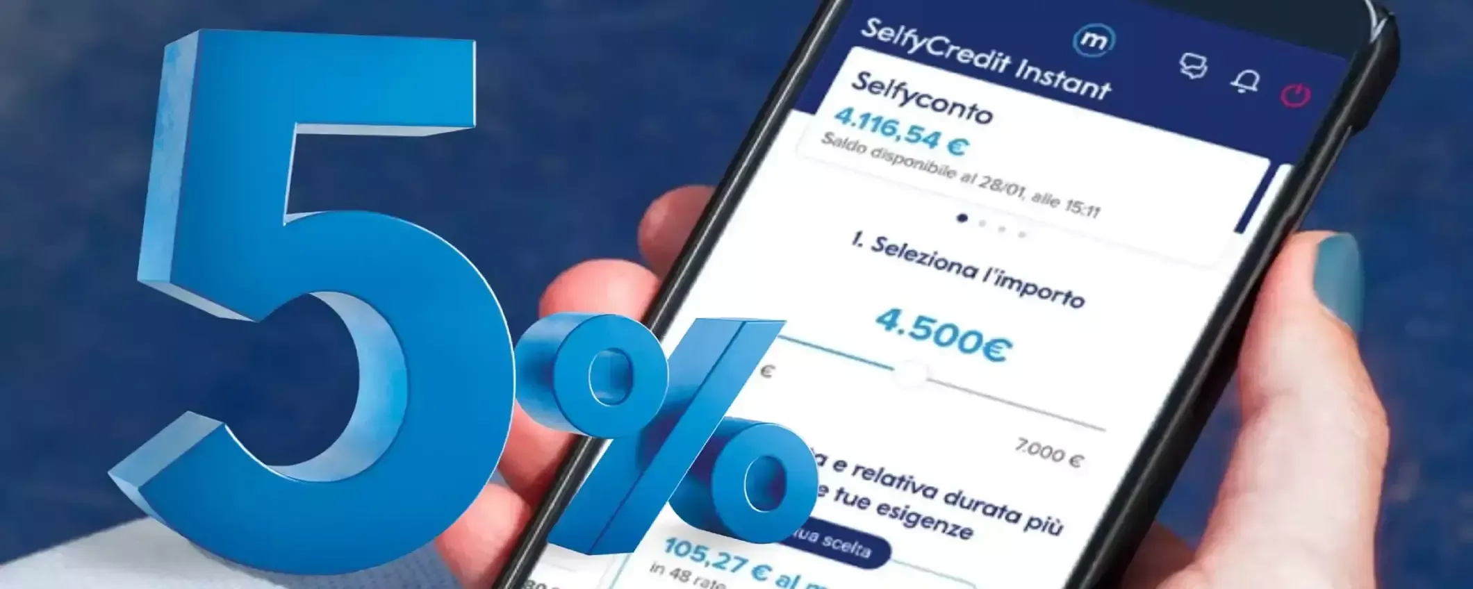 Deposita per 6 mesi i tuoi risparmi sul conto SelfyConto: c’è il 5% d’interesse